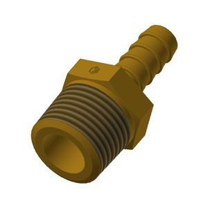 NIPLE MANG. ESCAM. BR. MACHO 1/8NPT X Ø3/16" SALID.MANG.