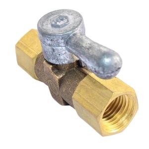 GRIFO COMPRESORA 1/4NPT HEMB. X 1/4NPT HEMB.
