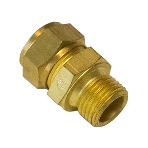 CONECTOR MACHO ARMAD LT.  TUERCA EXAG. Ø1/2 X M16X1.5  C/TOPE