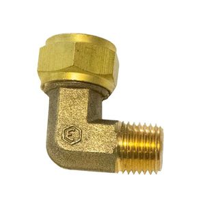 CODO MACHO ARMAD LT.  TUERCA EXAG. Ø1/2 X 1/4 NPT  C/TOPE