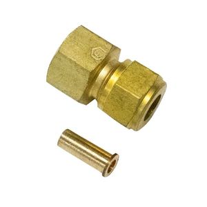 CONECTOR HEMBRA ARMAD LT.  T/EXAG. Ø1/4 X 1/8NPT  C/TOPE